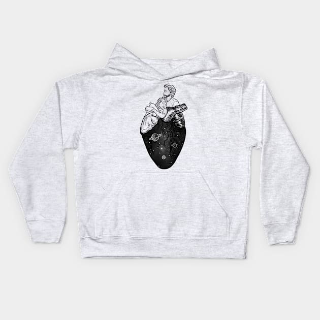 Hearted together Kids Hoodie by Muhammedsalah